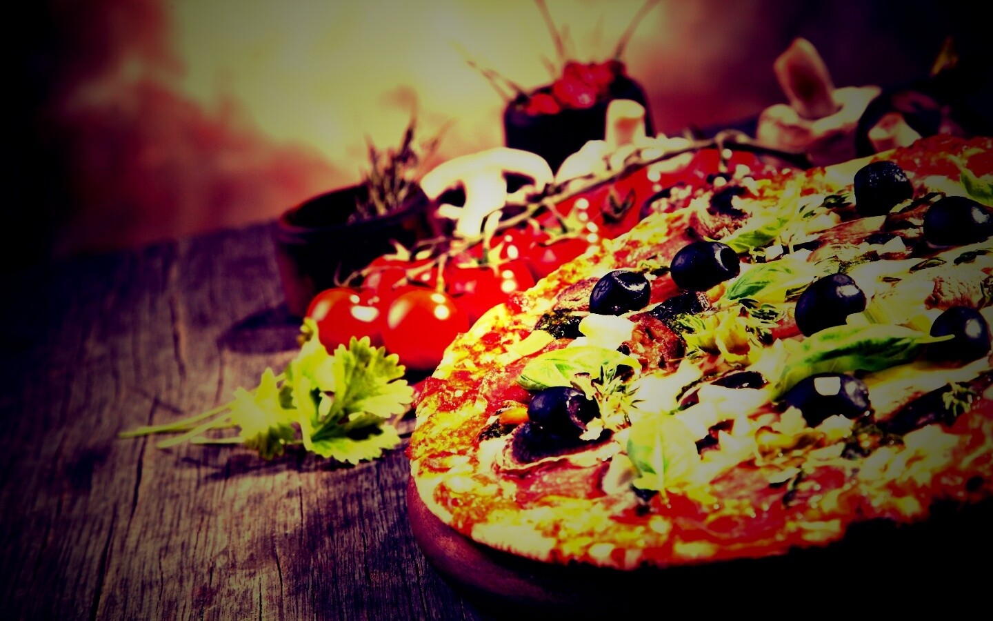 Аппетитная пицца обои