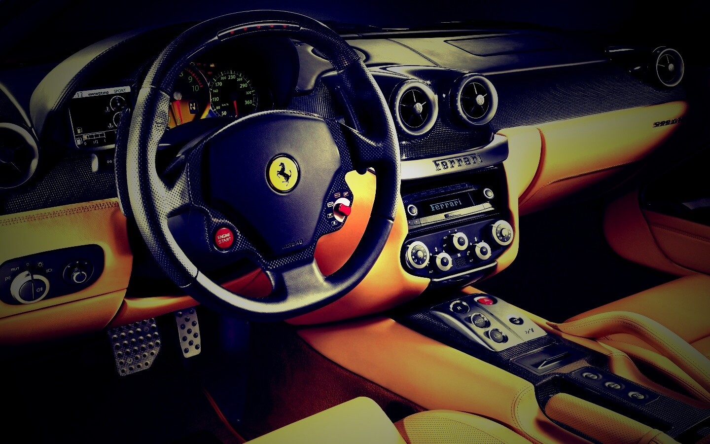 Салон феррари обои
