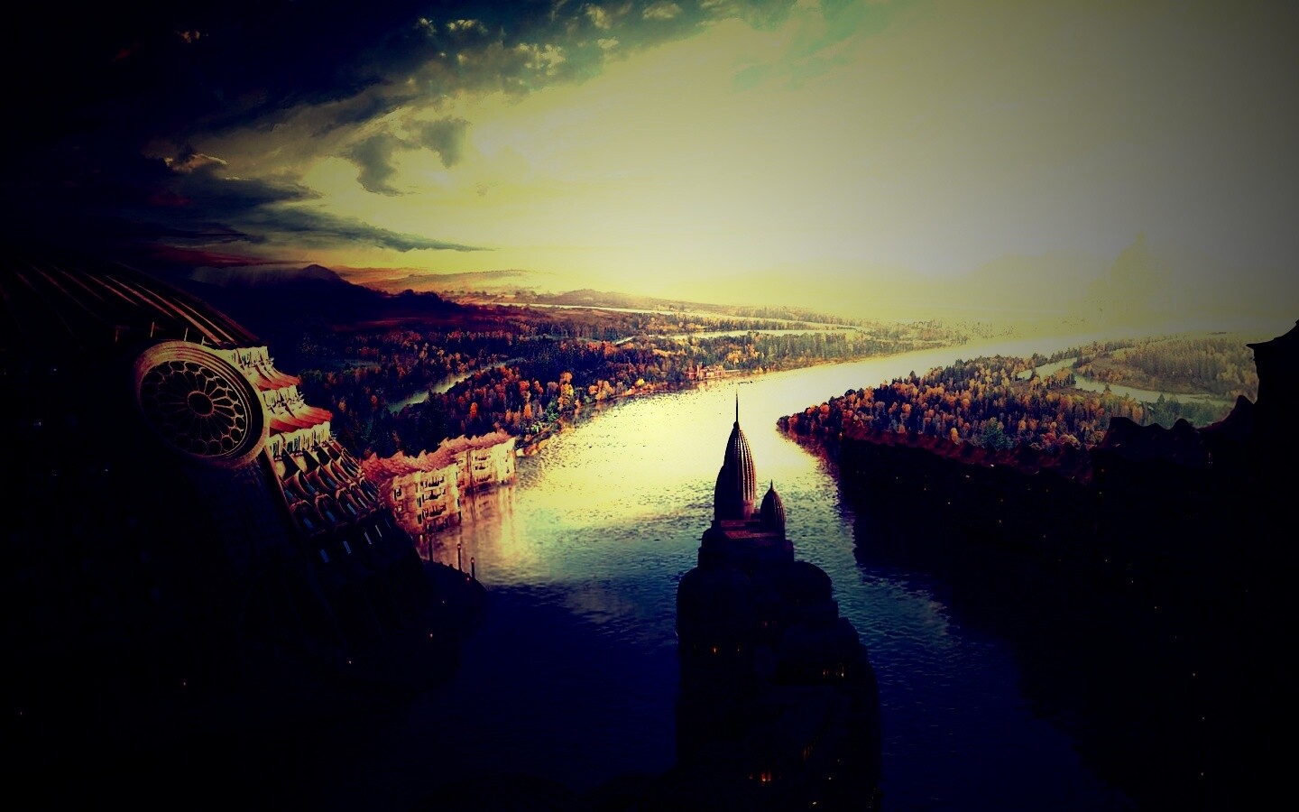 Древний город обои