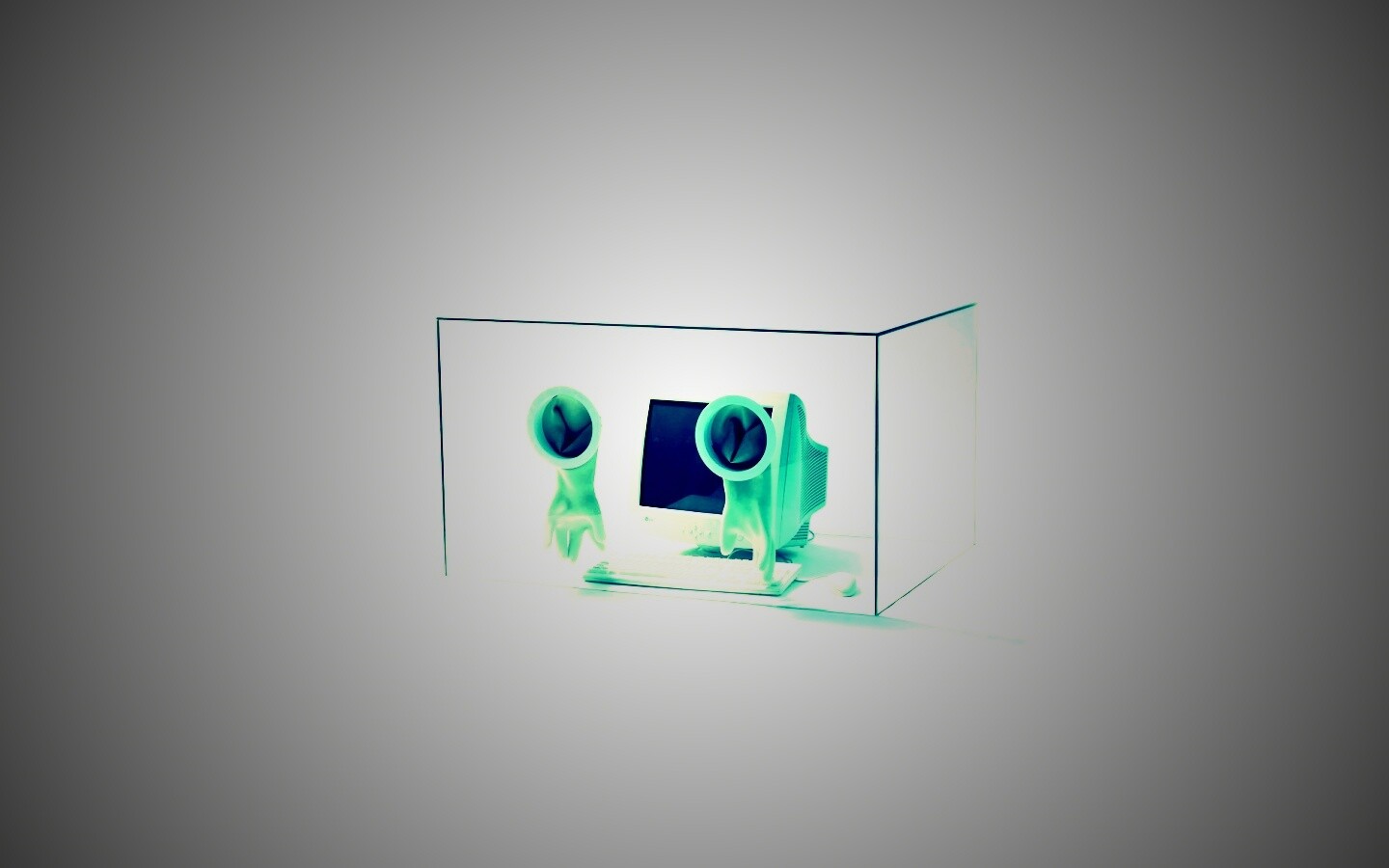 Зараженный компьютер обои