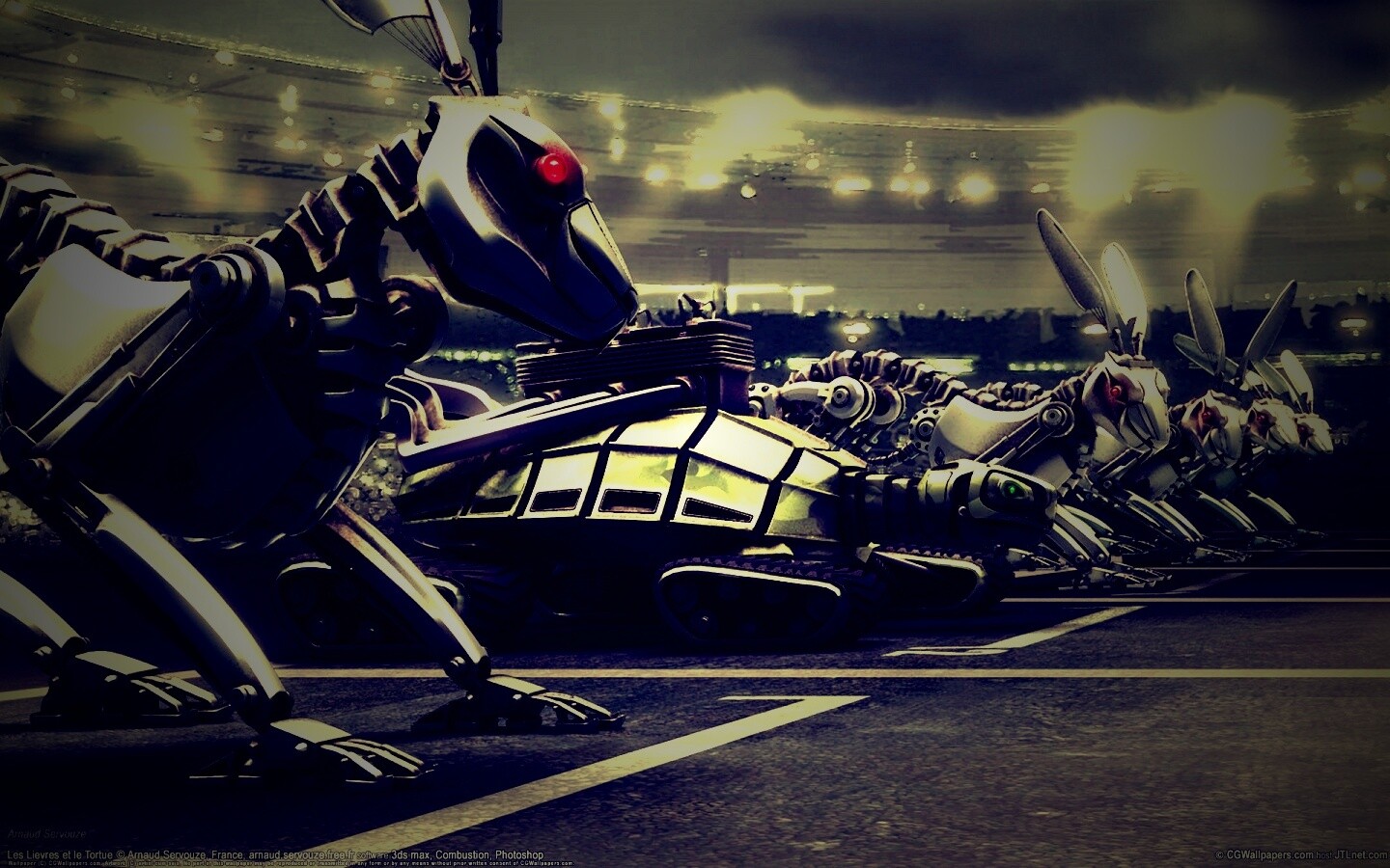 Роботы на старте обои