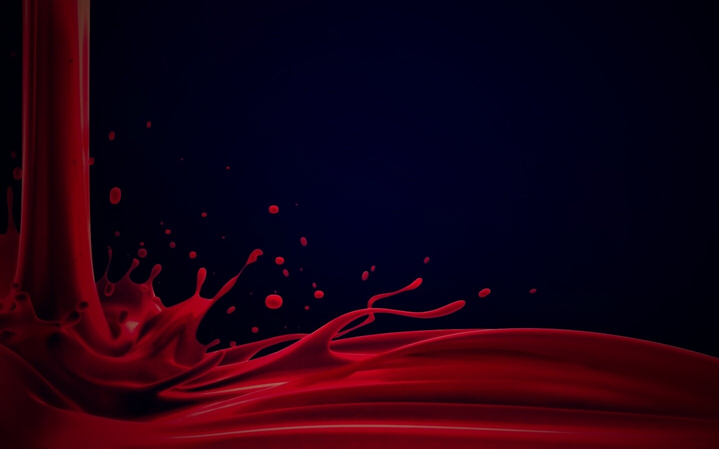 Красный всплеск обои