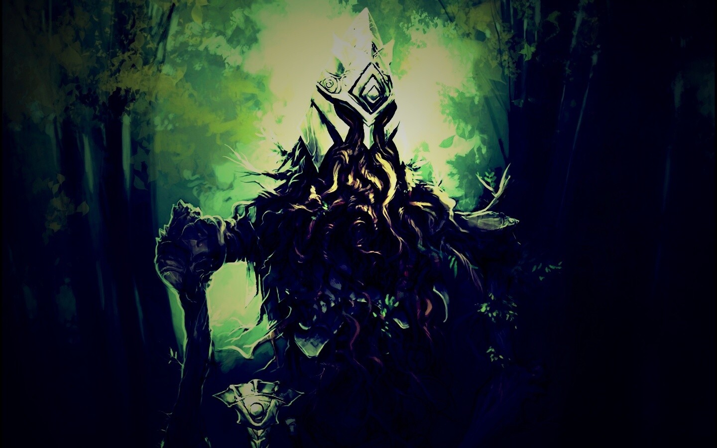 Зеленый король обои