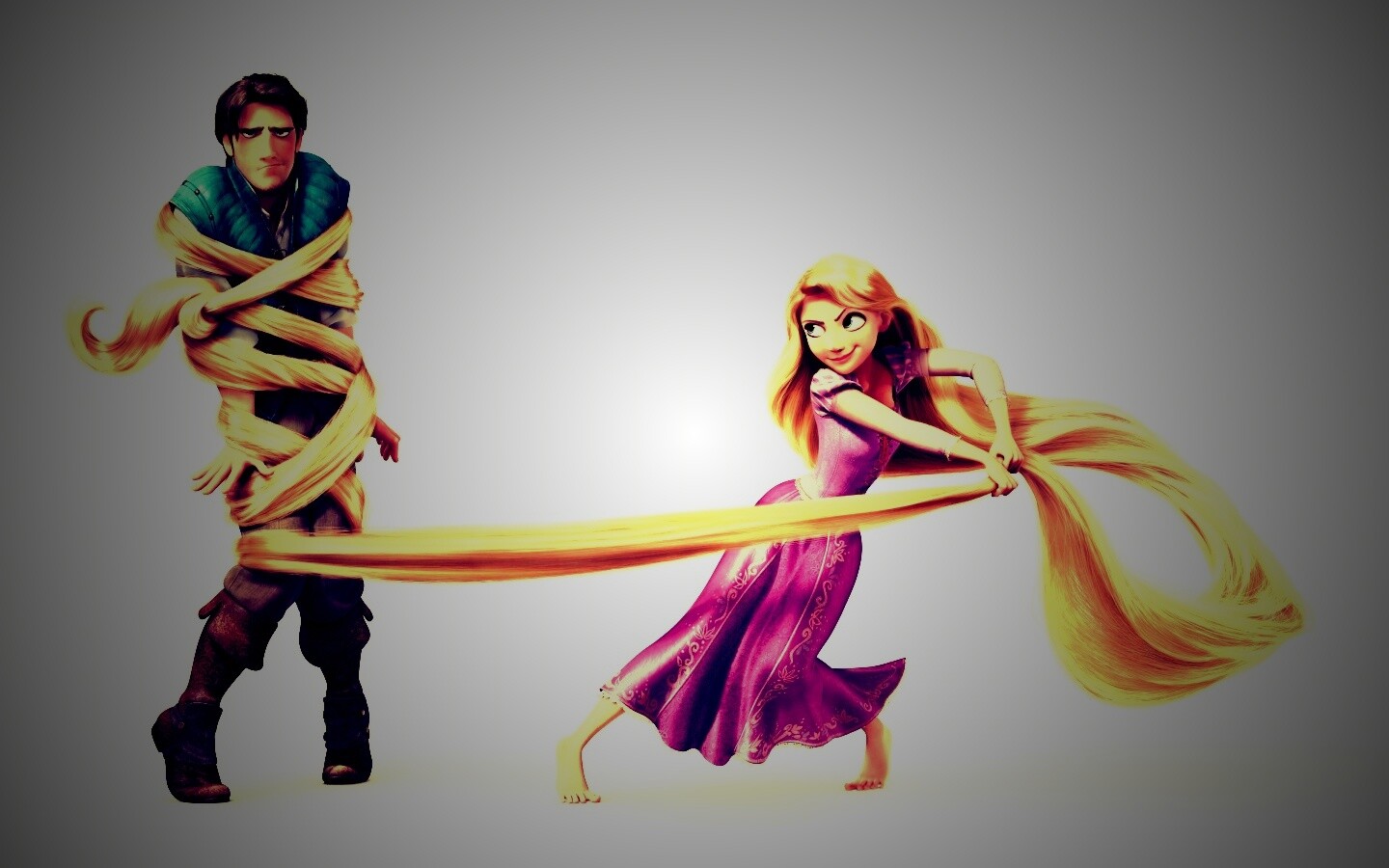 Рапунцель и пойманный Флин обои