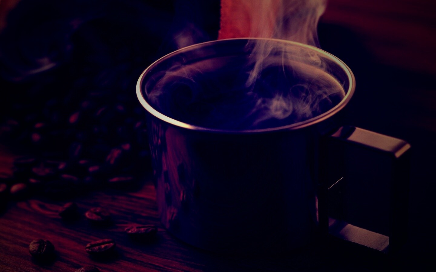 Чашка свежесваренного кофе обои