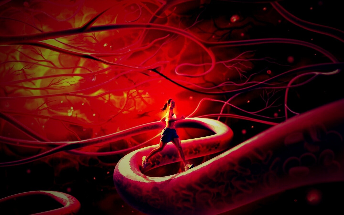 Бег крови обои