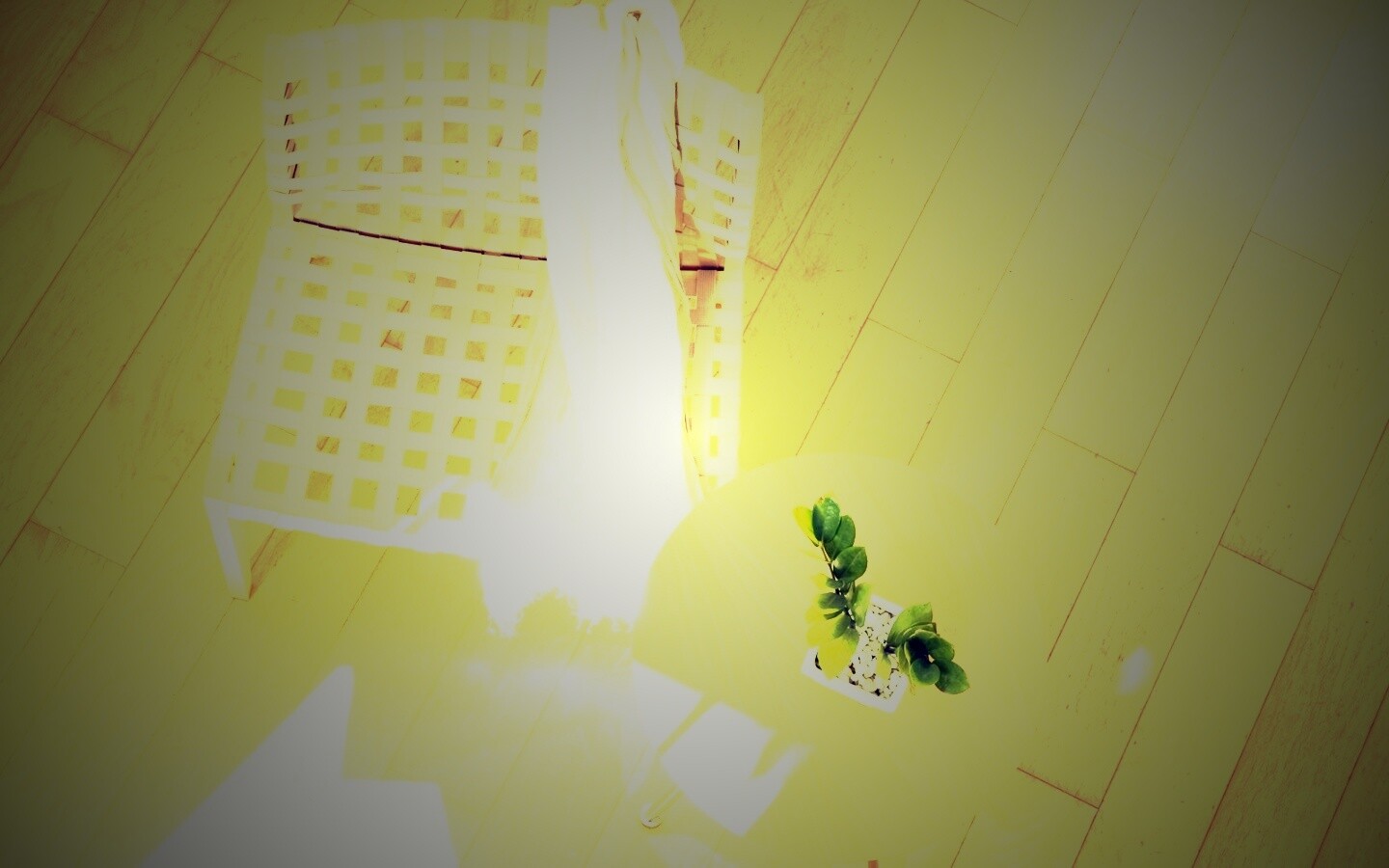 Отдых на плетенном кресле обои