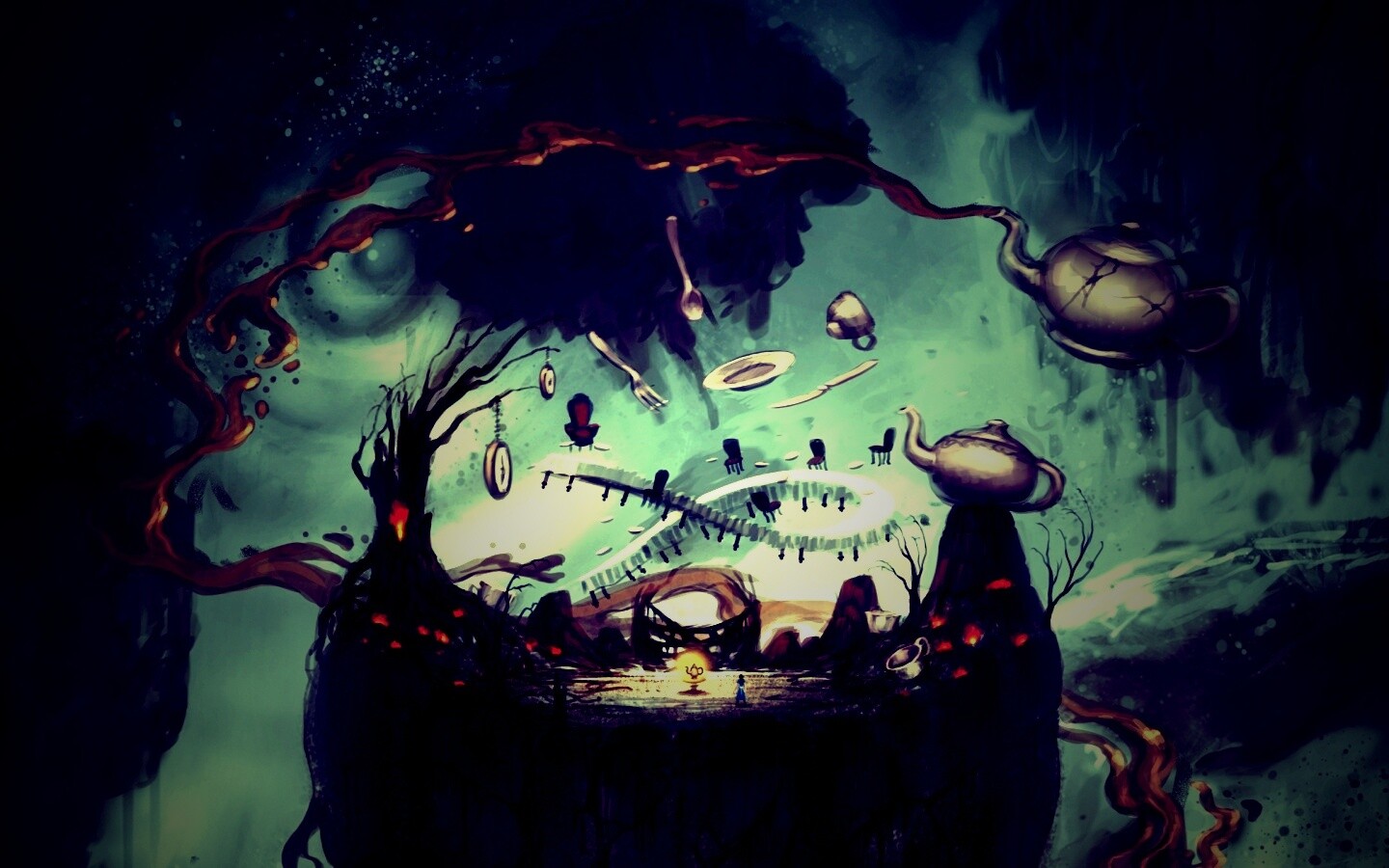 Алиса в стране чудес обои