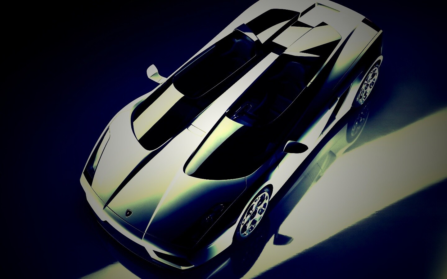 Светло-серый Lamborghini обои