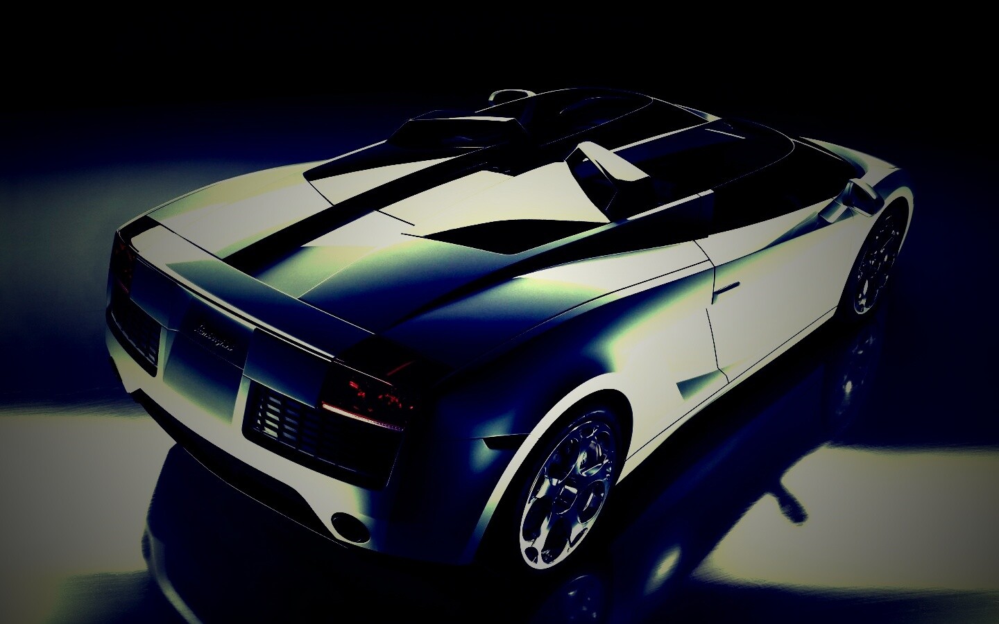 Светло-Серый Lamborghini (Сзади) обои