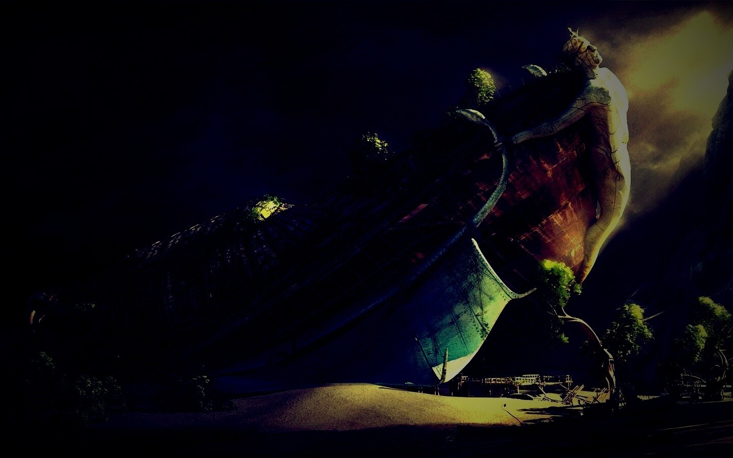 Древнее воздушное судно обои