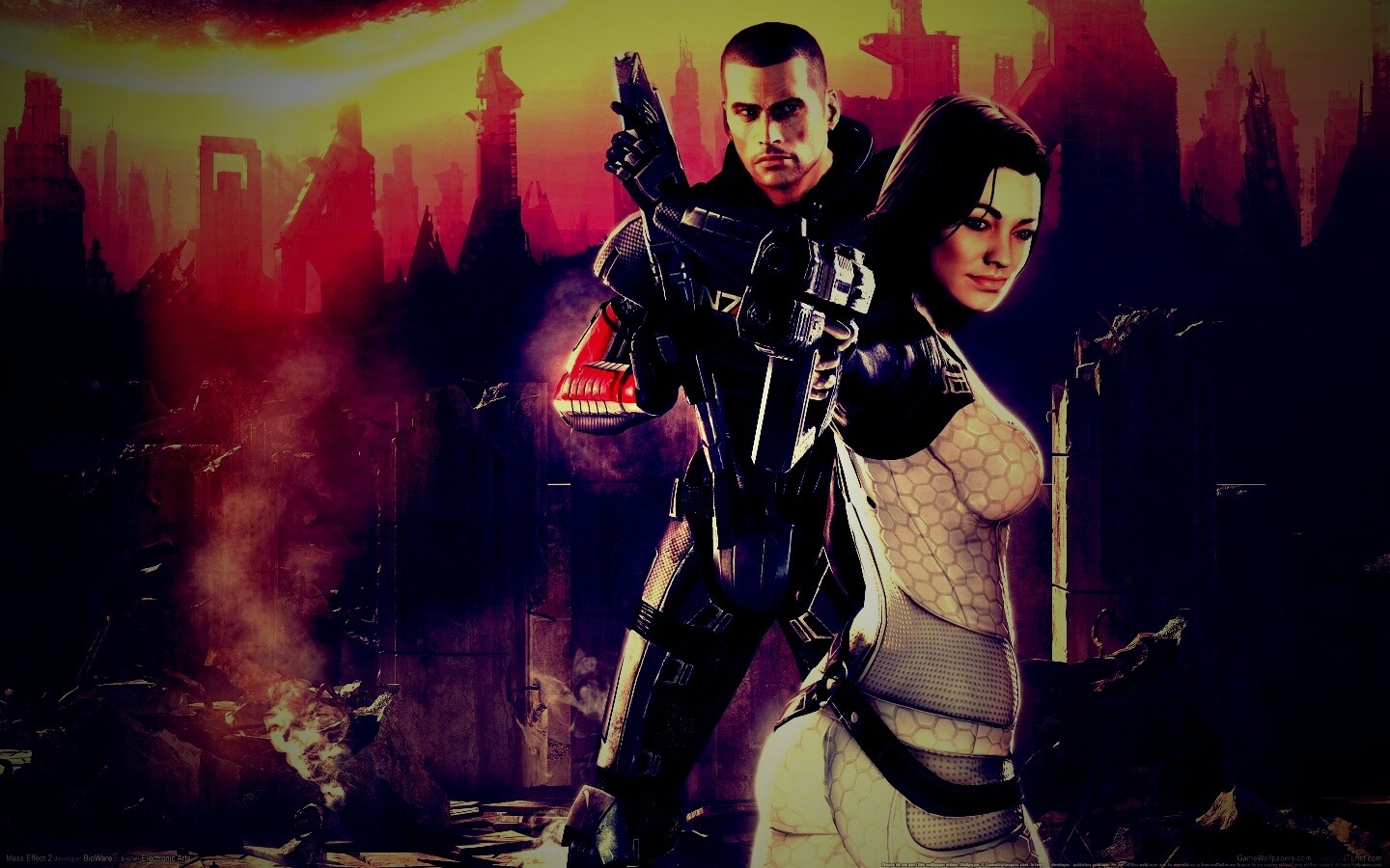 Шепард и Миранда обои