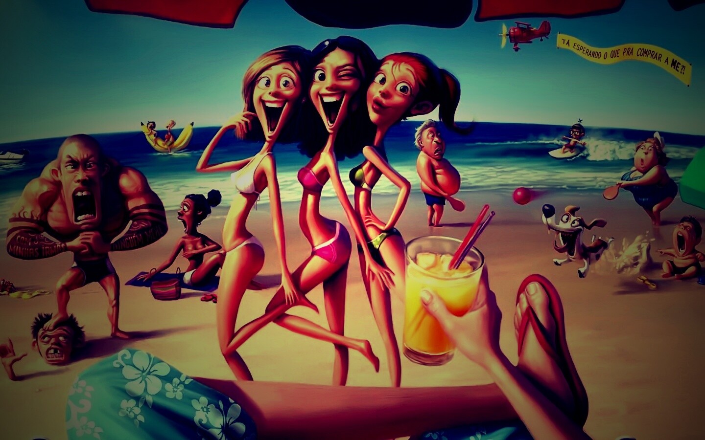 На пляжу ляжу) обои