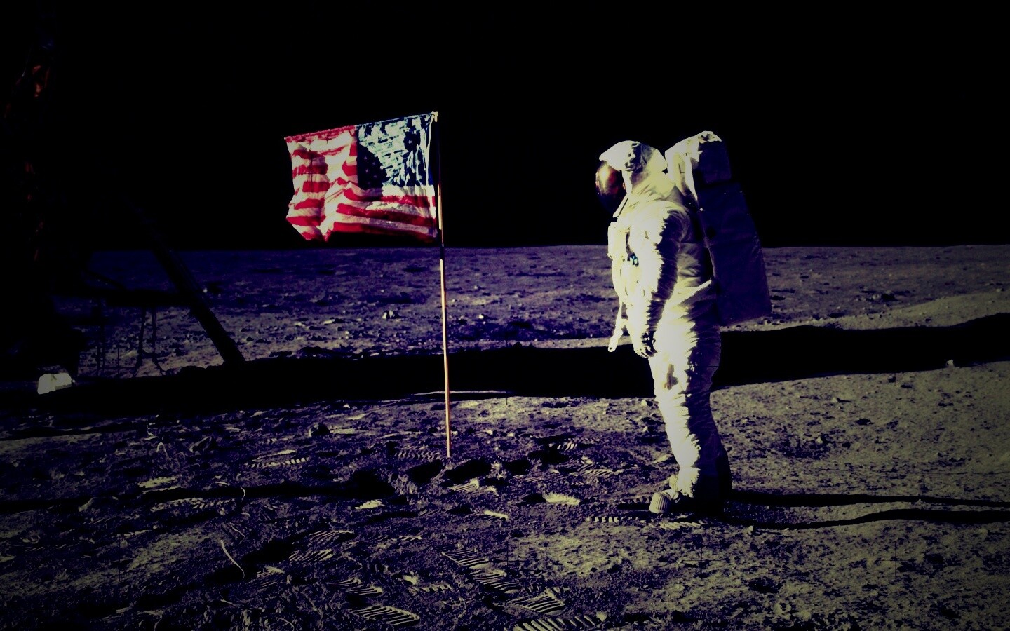 Высадка американцев на Луну обои