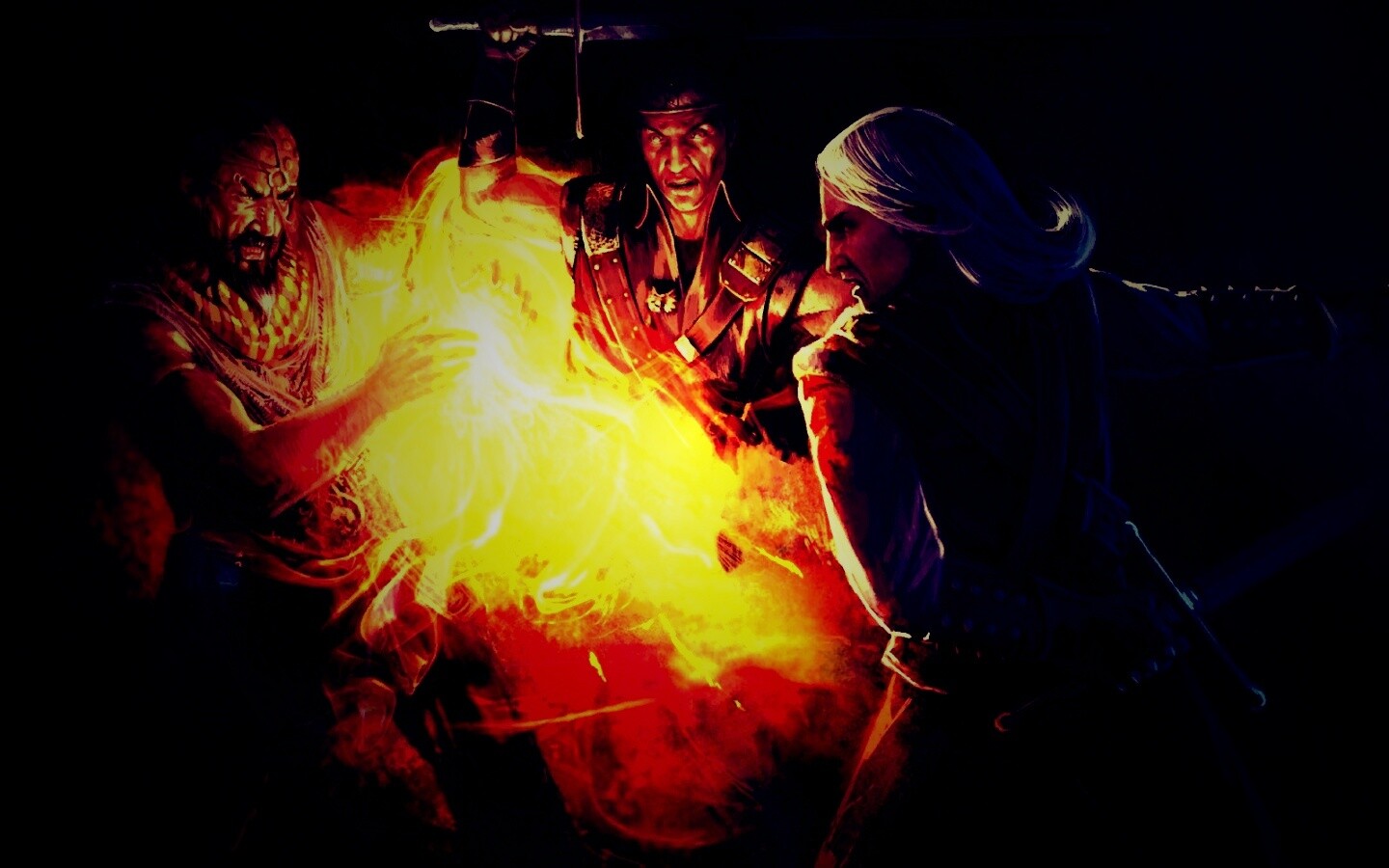 Геральт и Беренгар против Азара обои