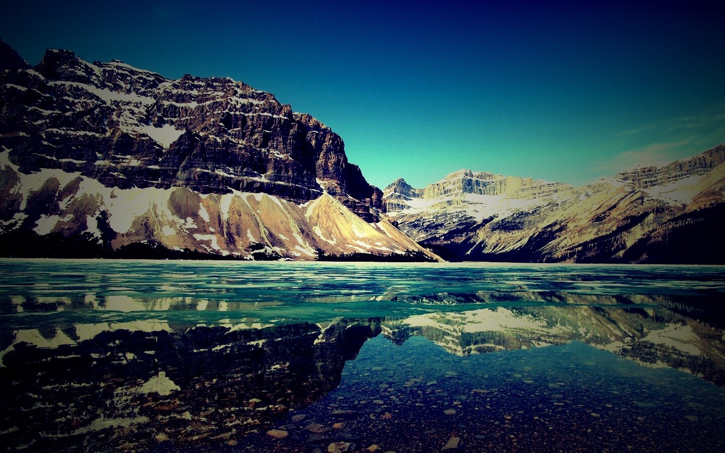 Снежные горы обои