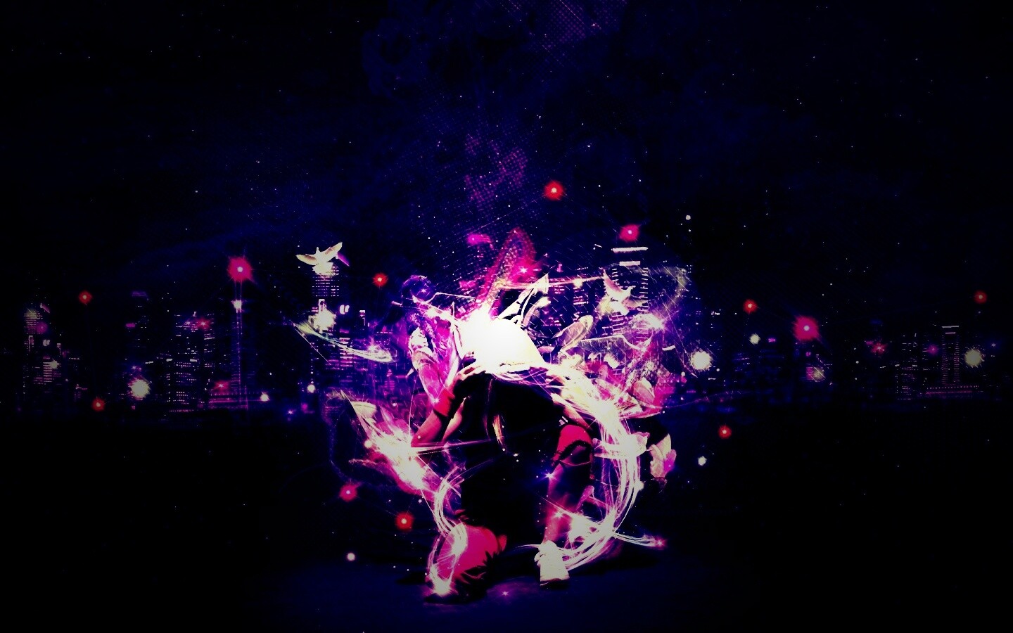 Фристайл арт с танцующей девушкой обои