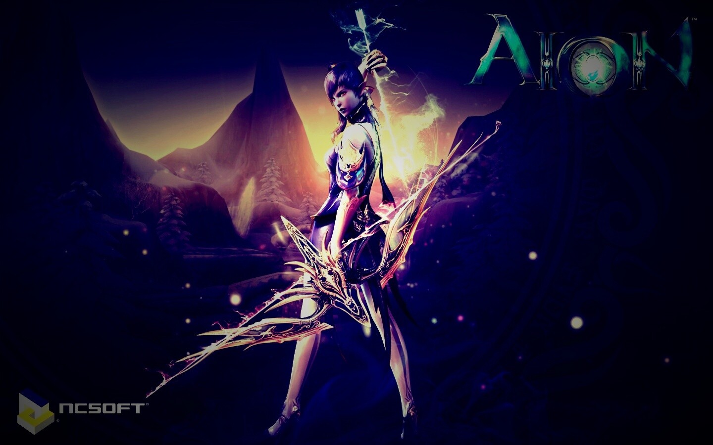 Эльфийка из Aion обои