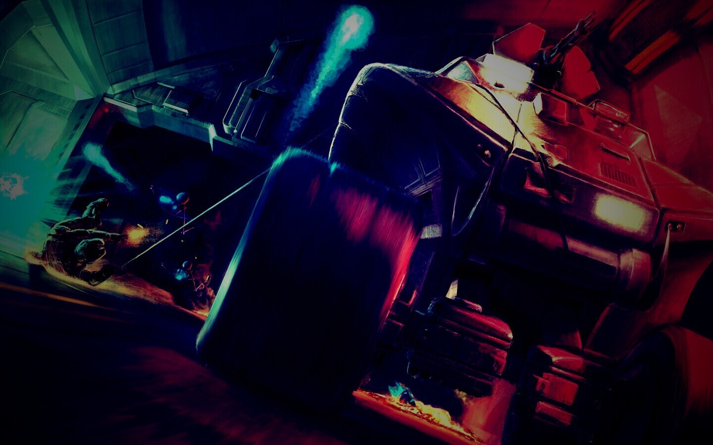 Погоня в Halo обои