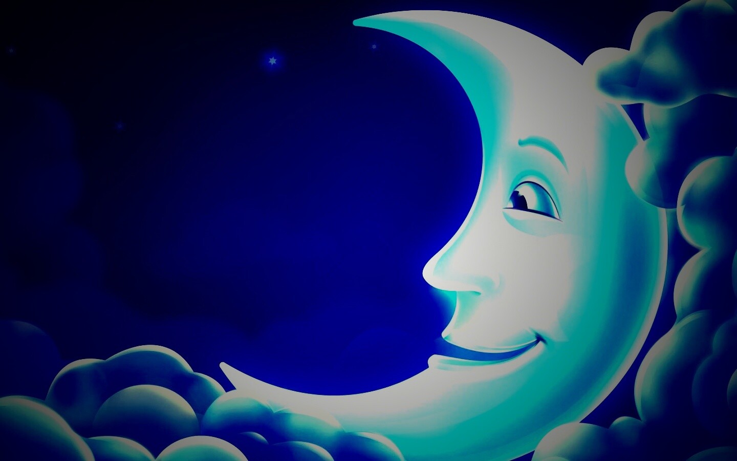 Мультяшный месяц обои