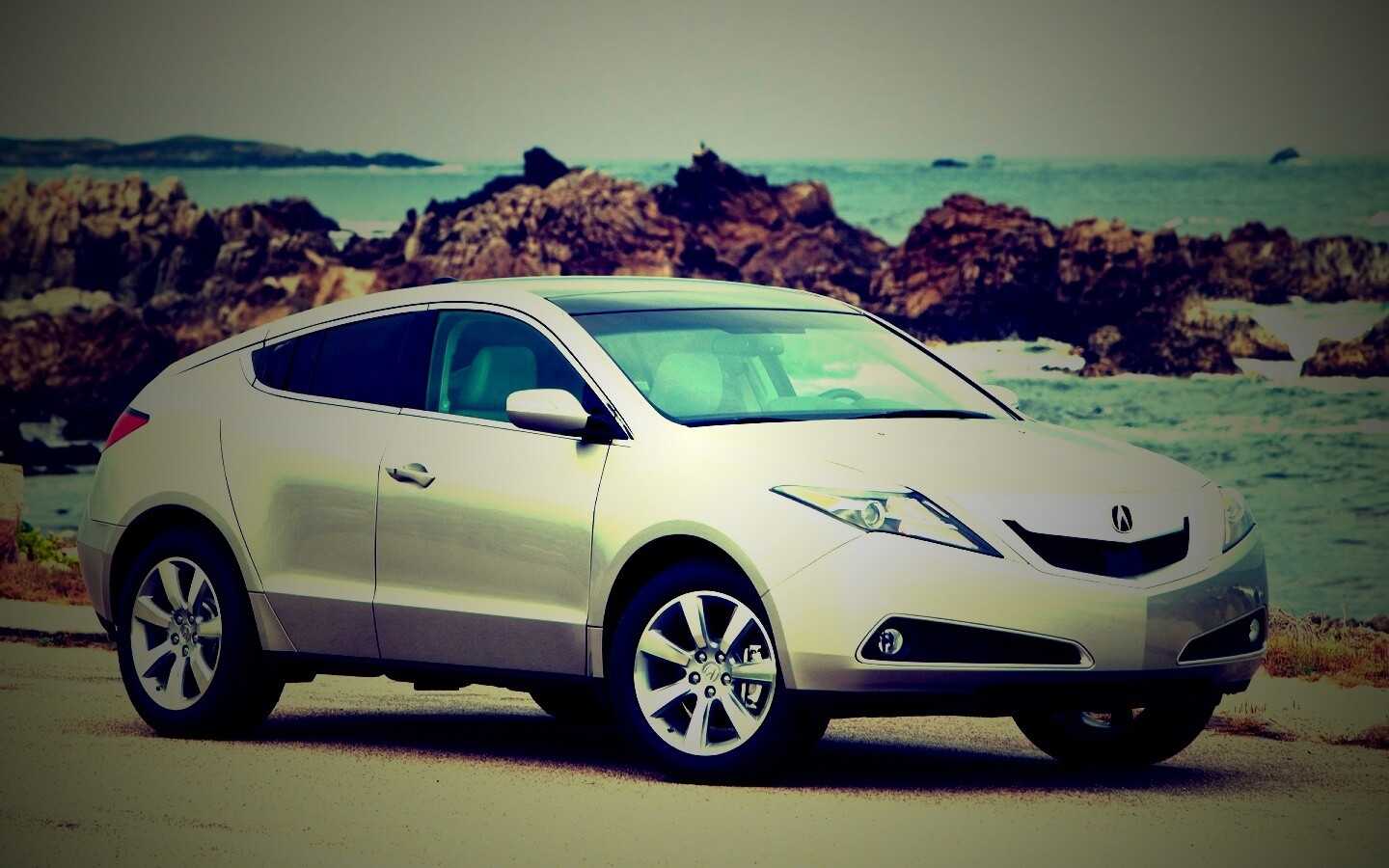 Acura на побережье обои