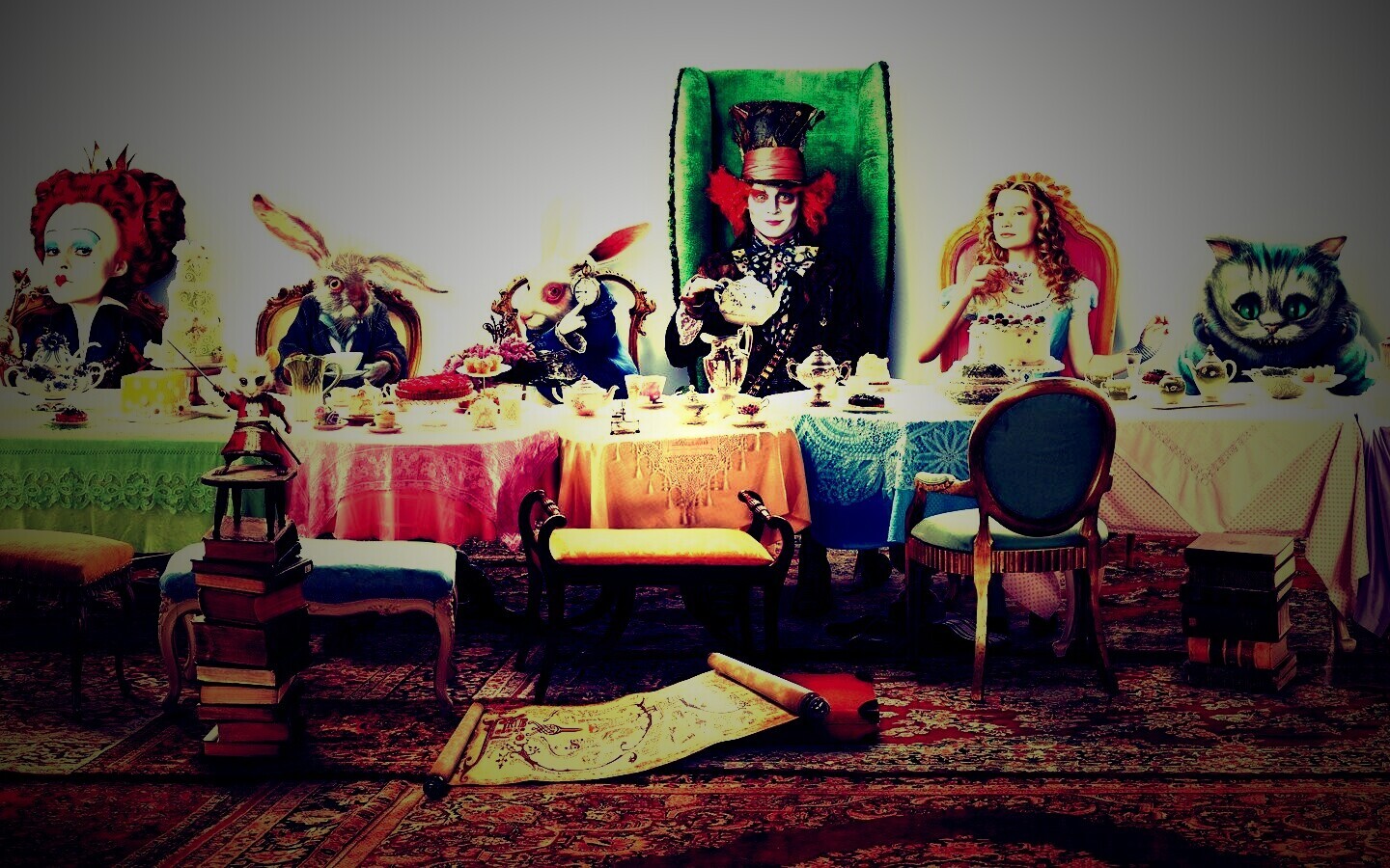 Чай в стране чудес обои