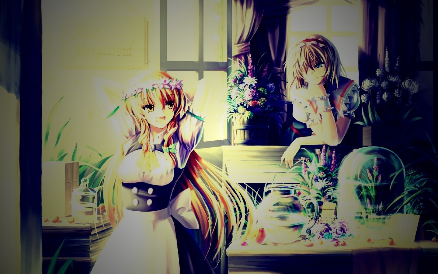 Анимешное утро обои