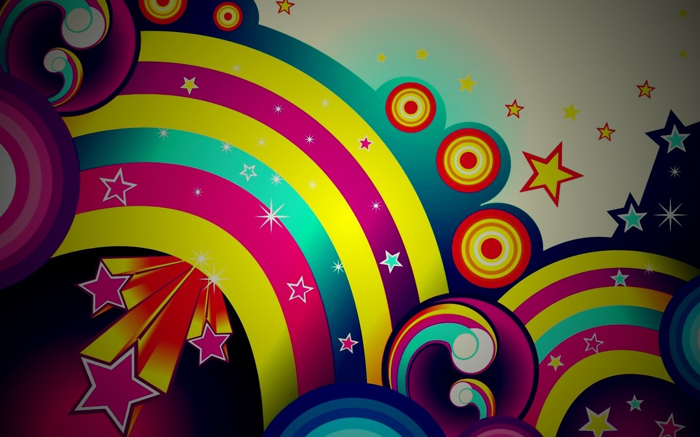 Векторные радуги обои