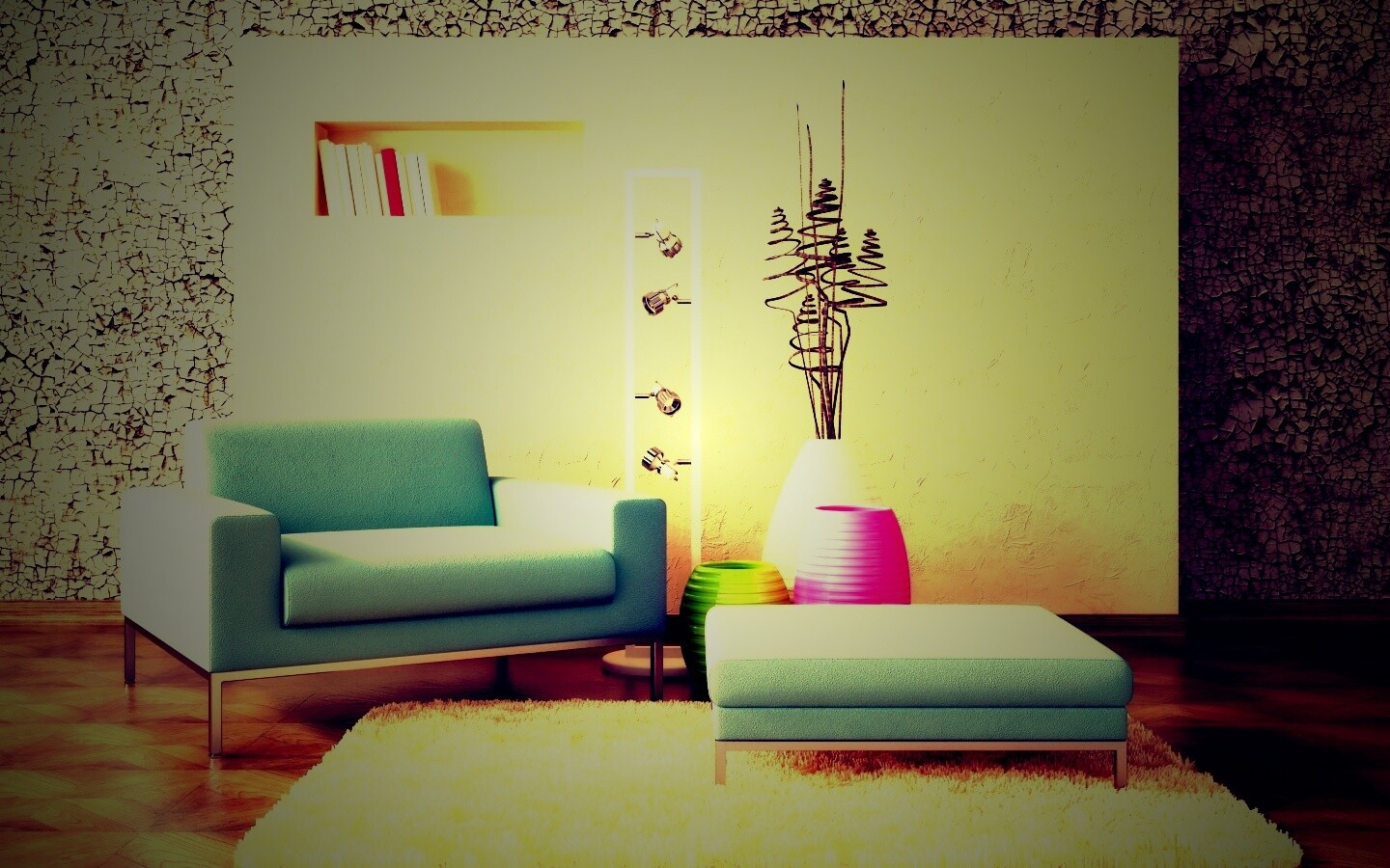 Стильный декор обои