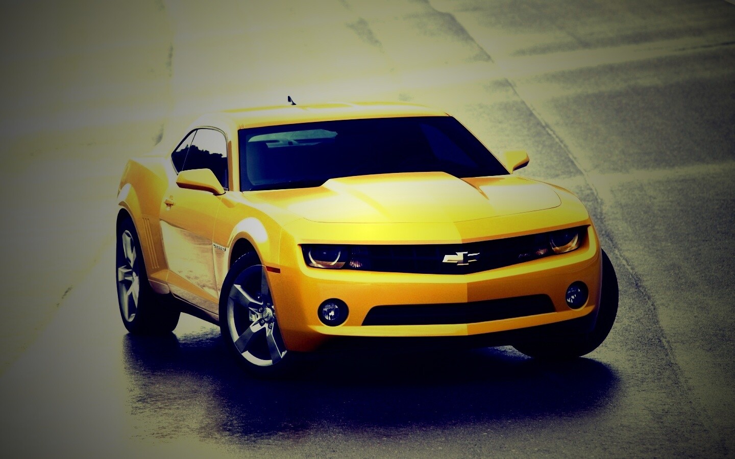 Шевроле Камаро на трассе обои