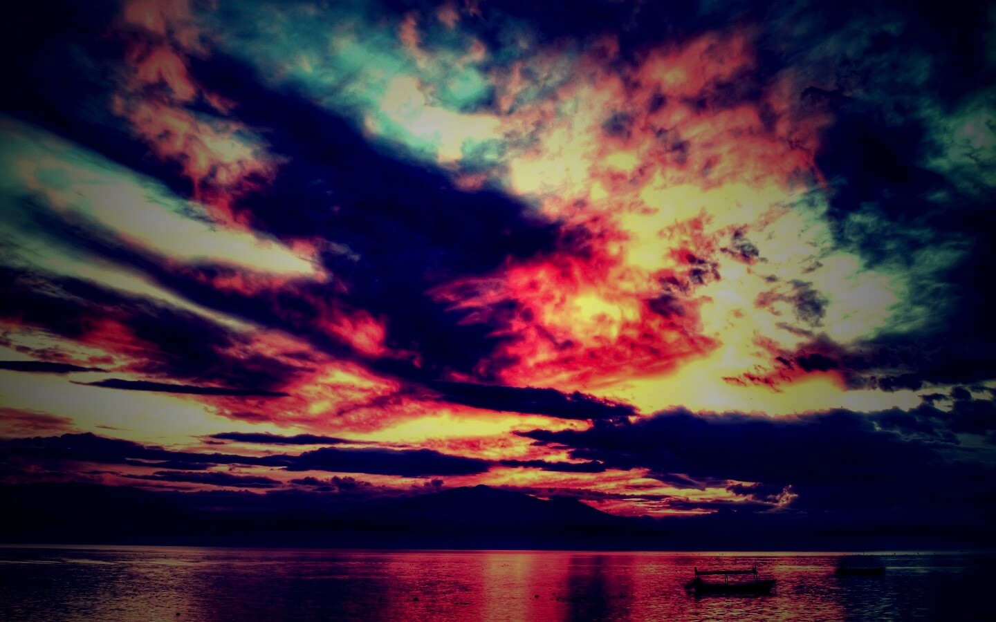 Мексика: лодки на озере обои