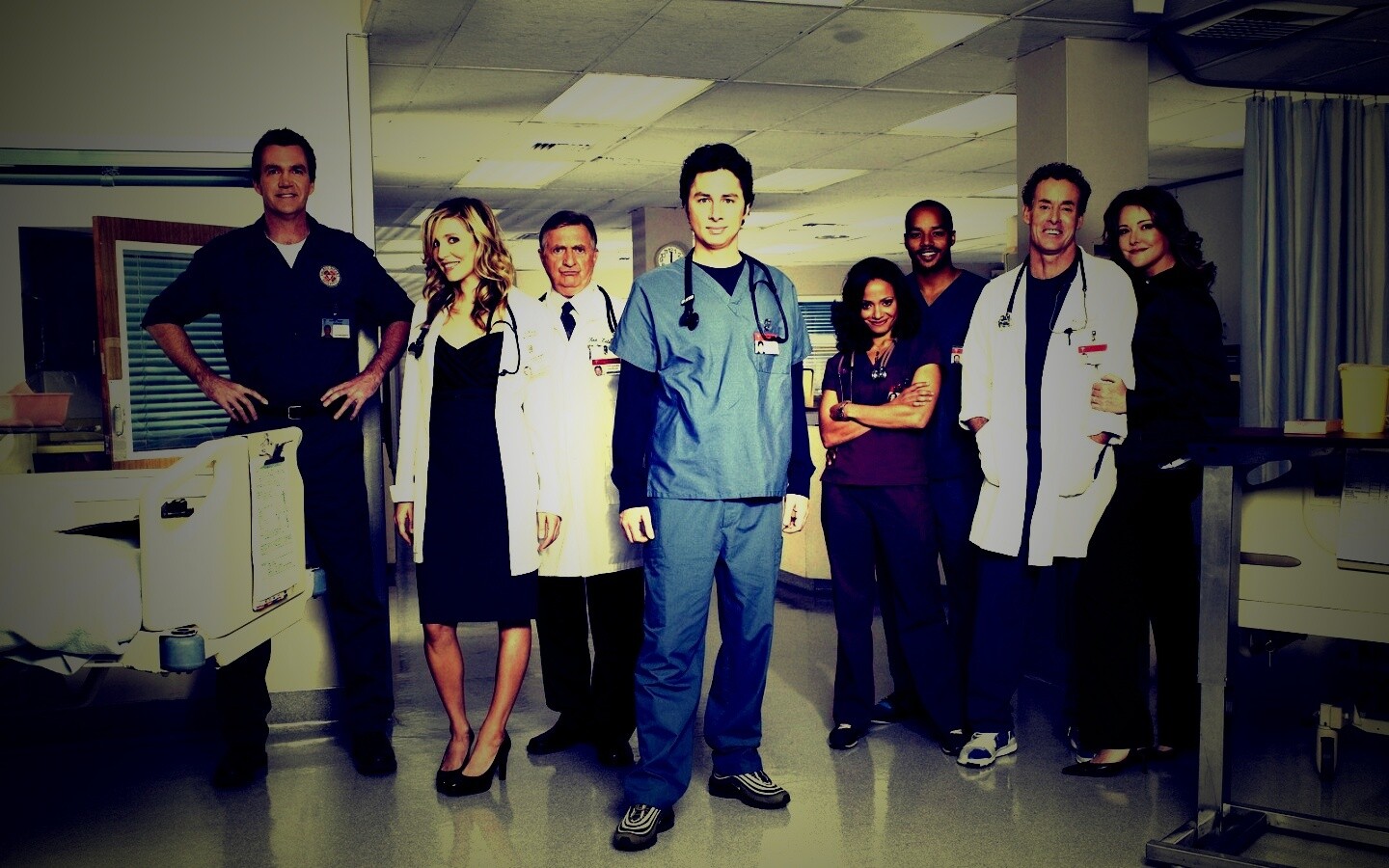 Герои сериала Клиника обои