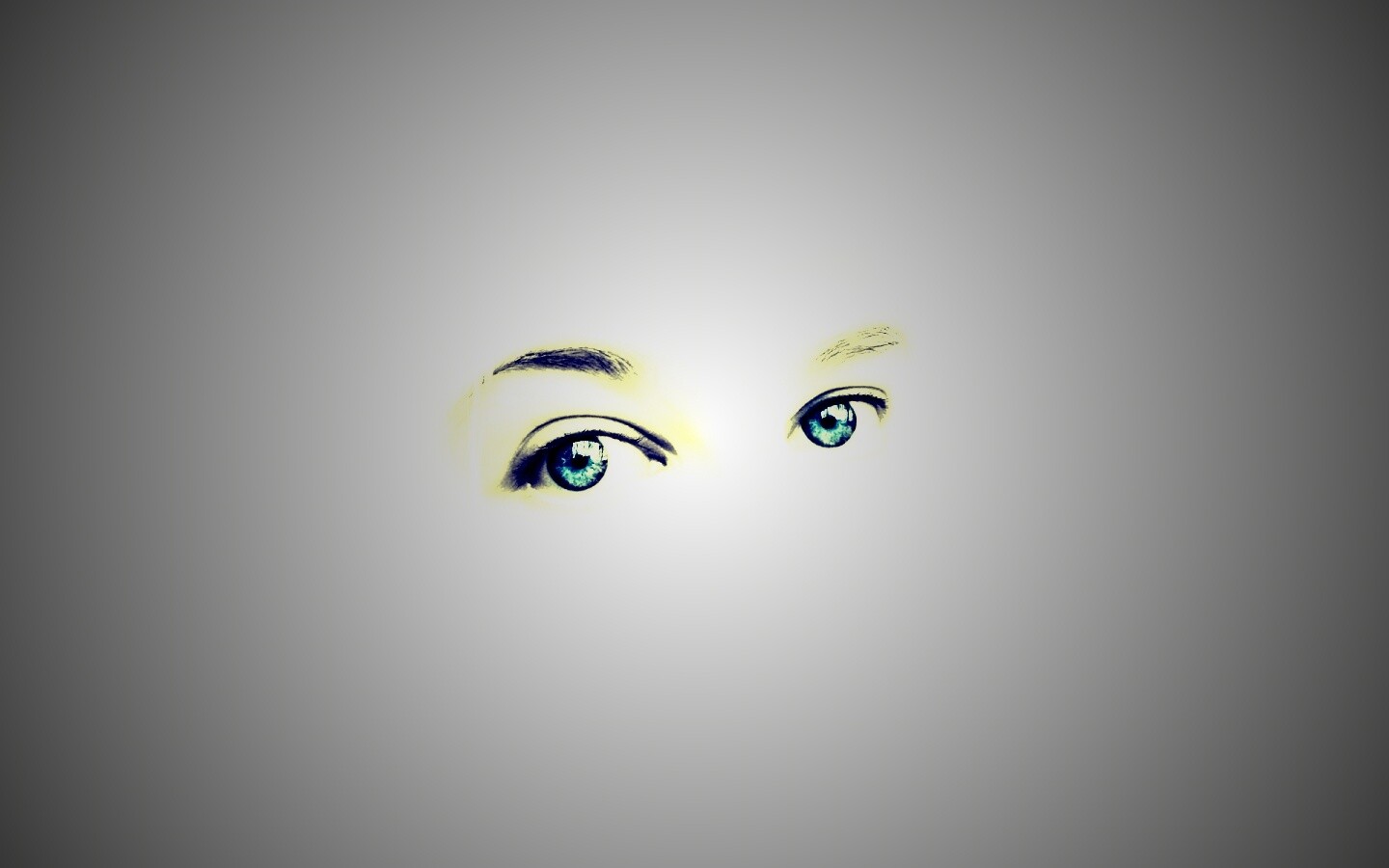 Глаза на белом фоне обои