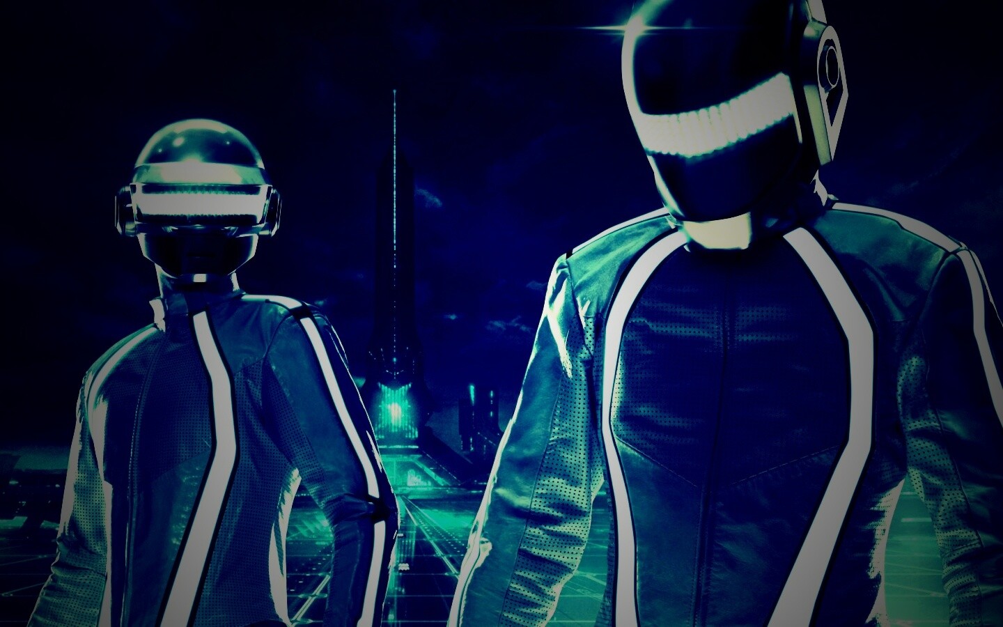 Daft Punk на съемках фильма TRON обои