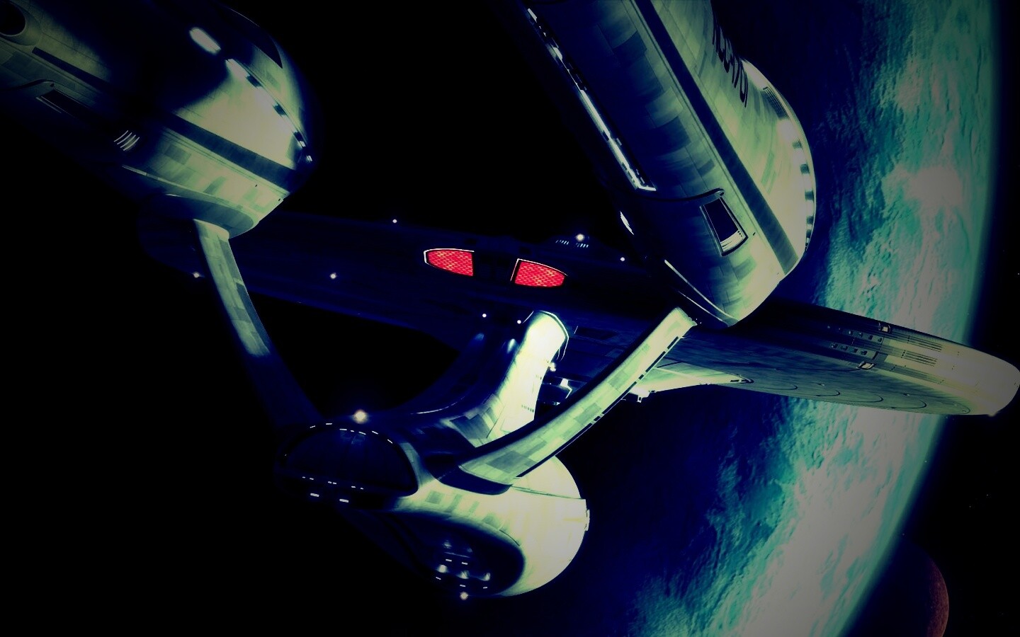 Космический корабль Enterprise из Star Trek обои