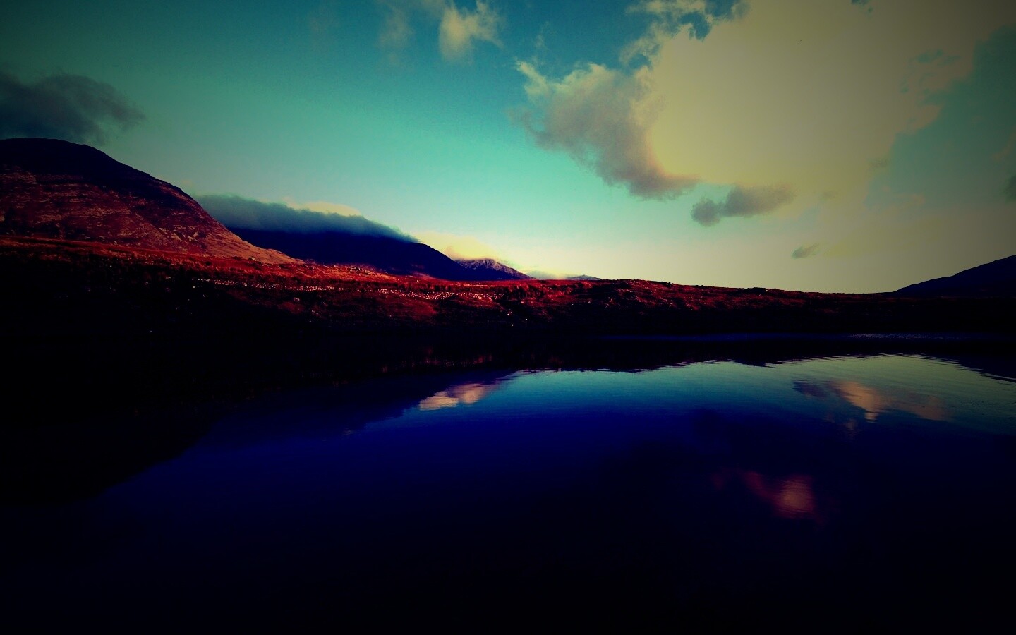 Зеркальное озеро обои