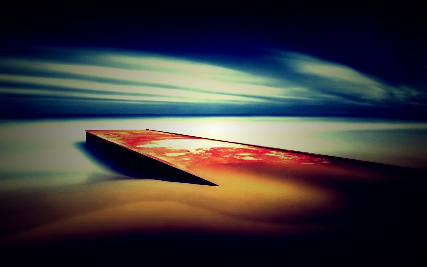 Пирс на пляже обои