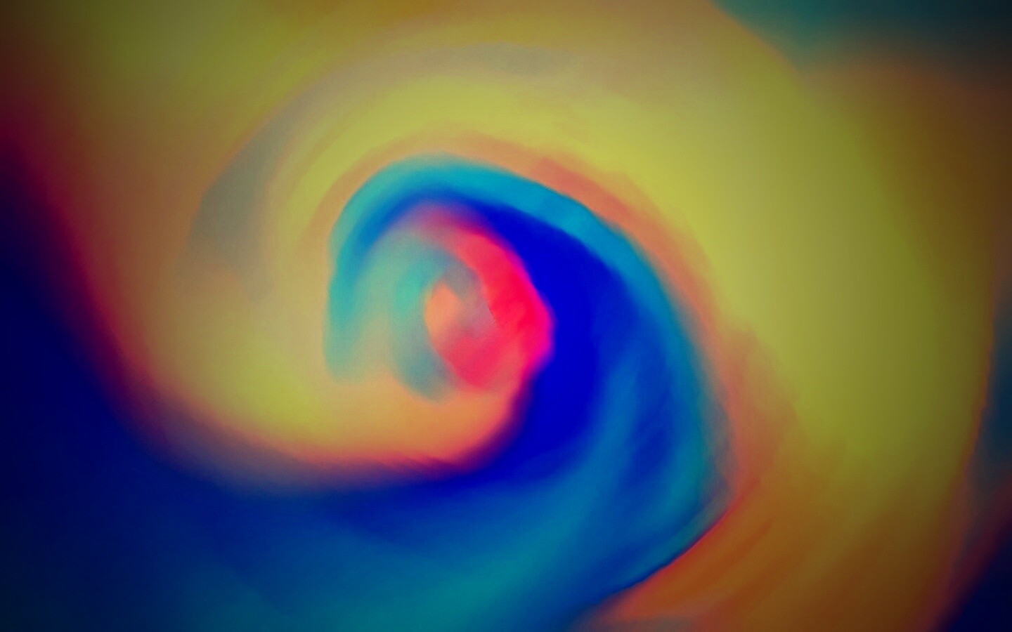 Жёлто-синие завихрения обои