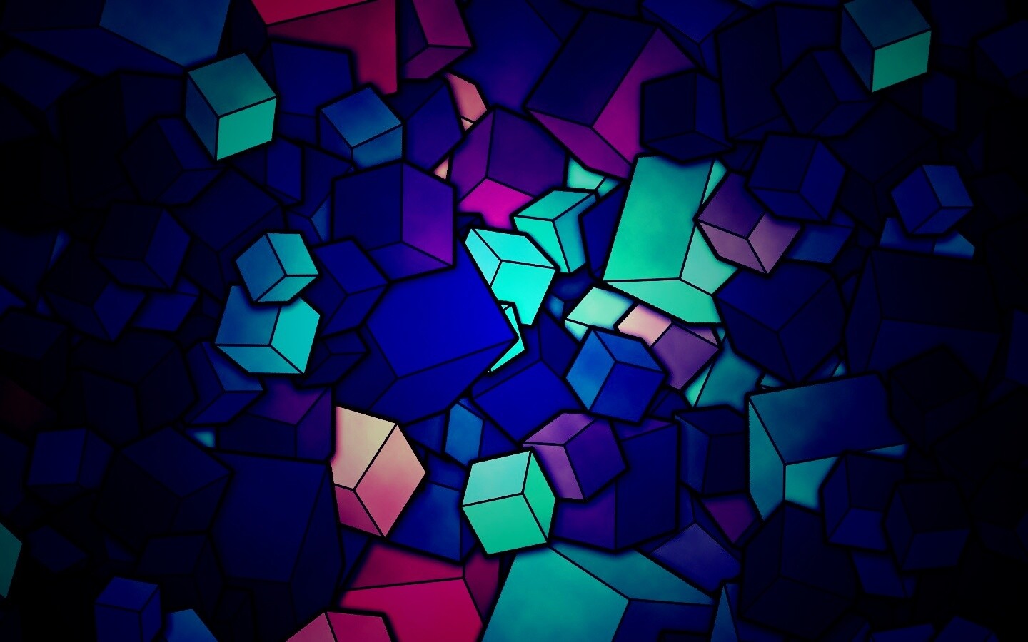 Кубики обои