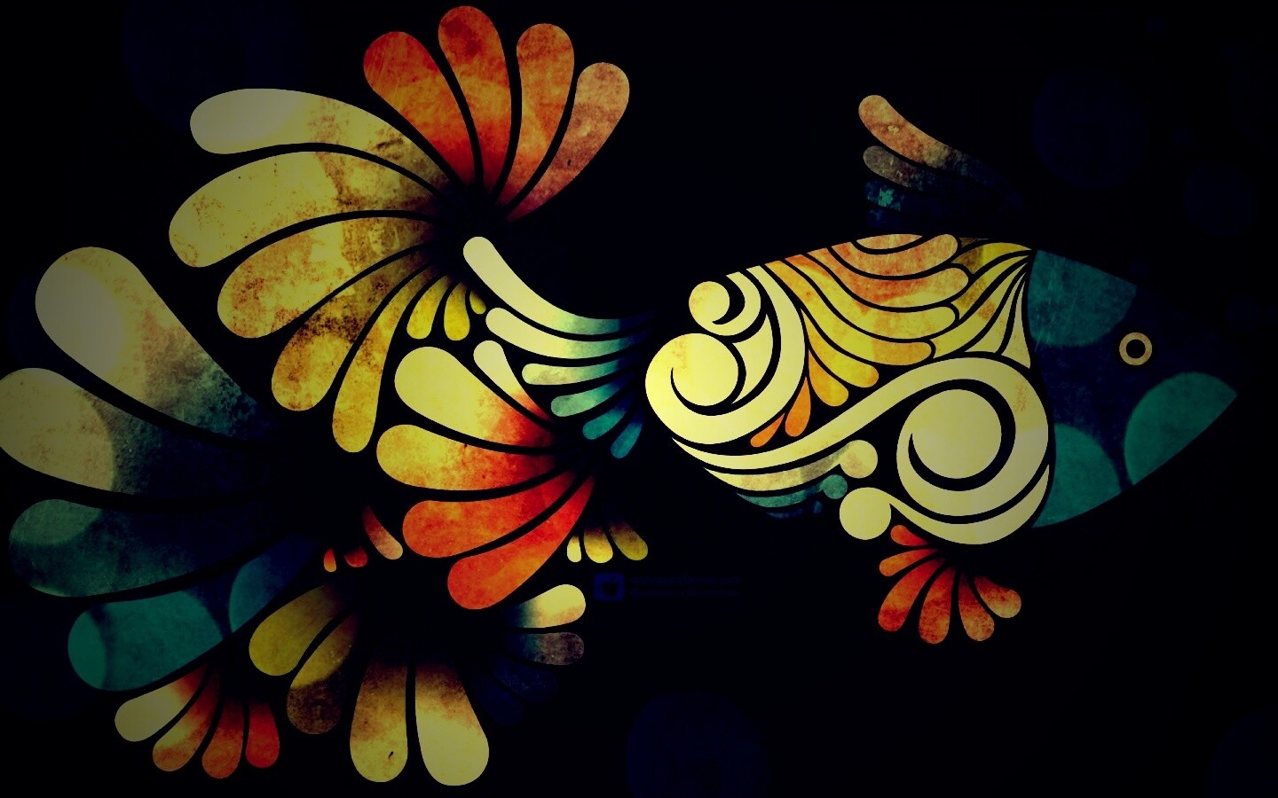 Узор «Рыбка» обои