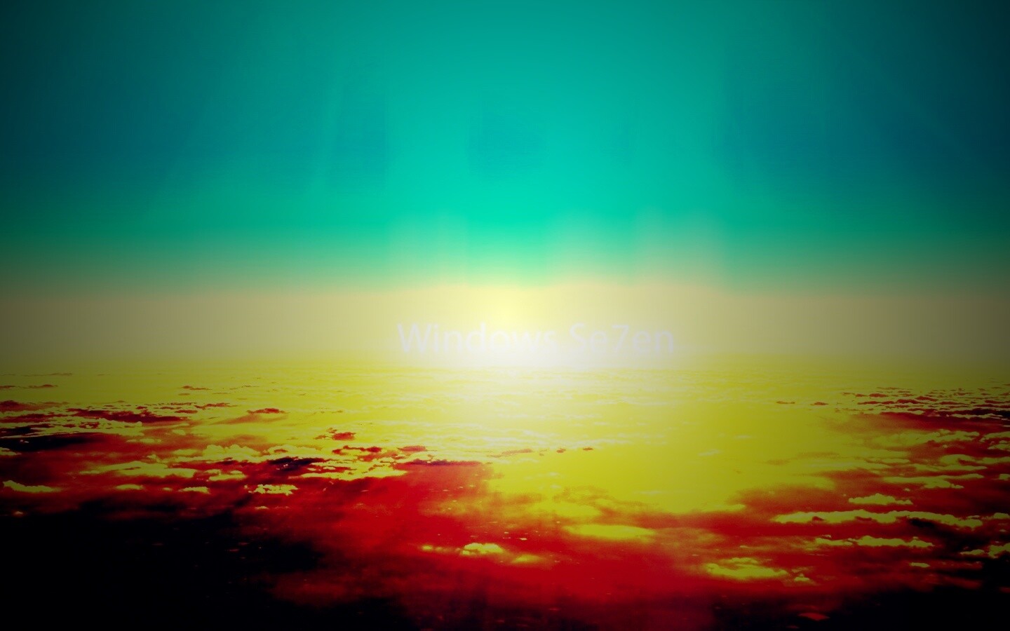 Восход над облаками обои