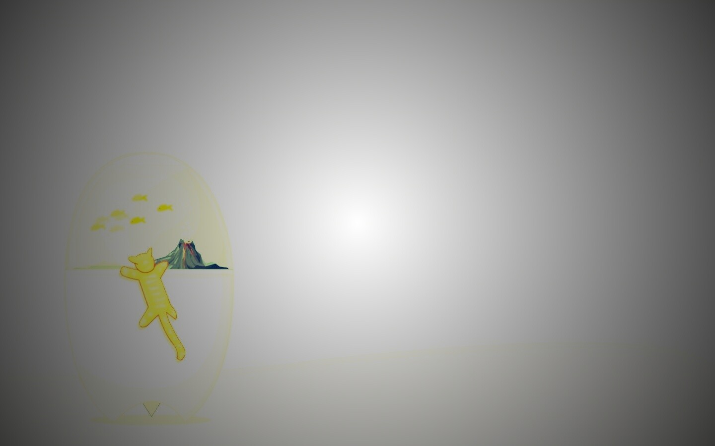 Кот прыгает на аквариум обои