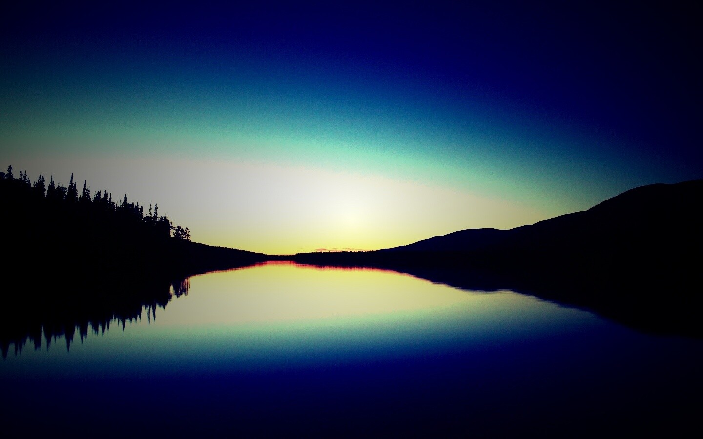 Гладкое озеро обои
