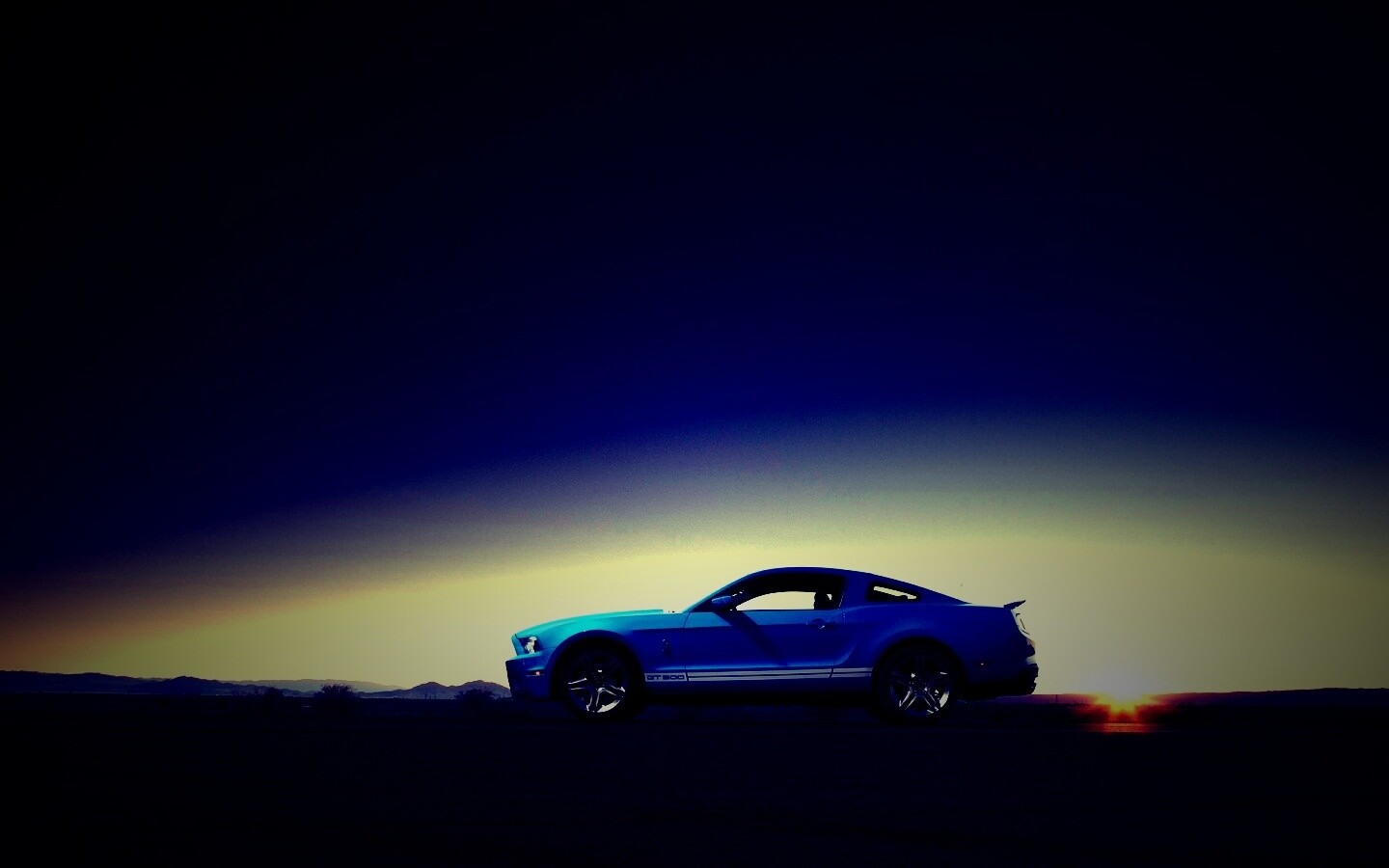 Синий форд мустанг обои