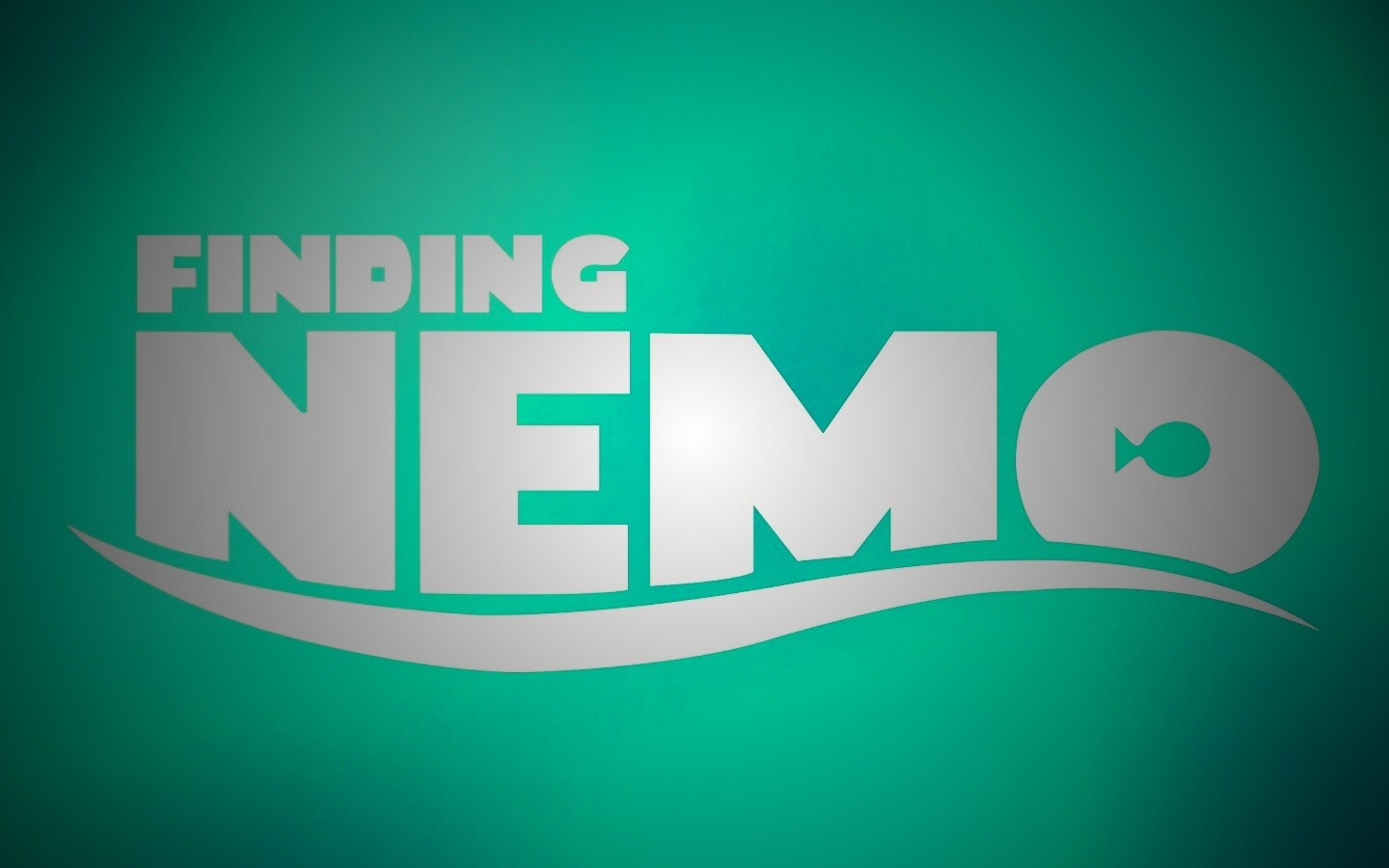 Надпись "В поисках Немо" обои
