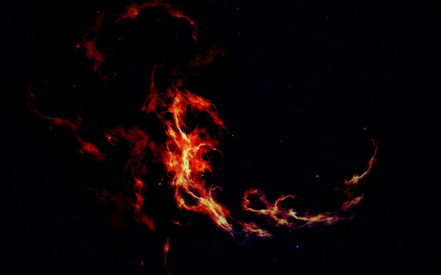 Яркая космическая туманность обои