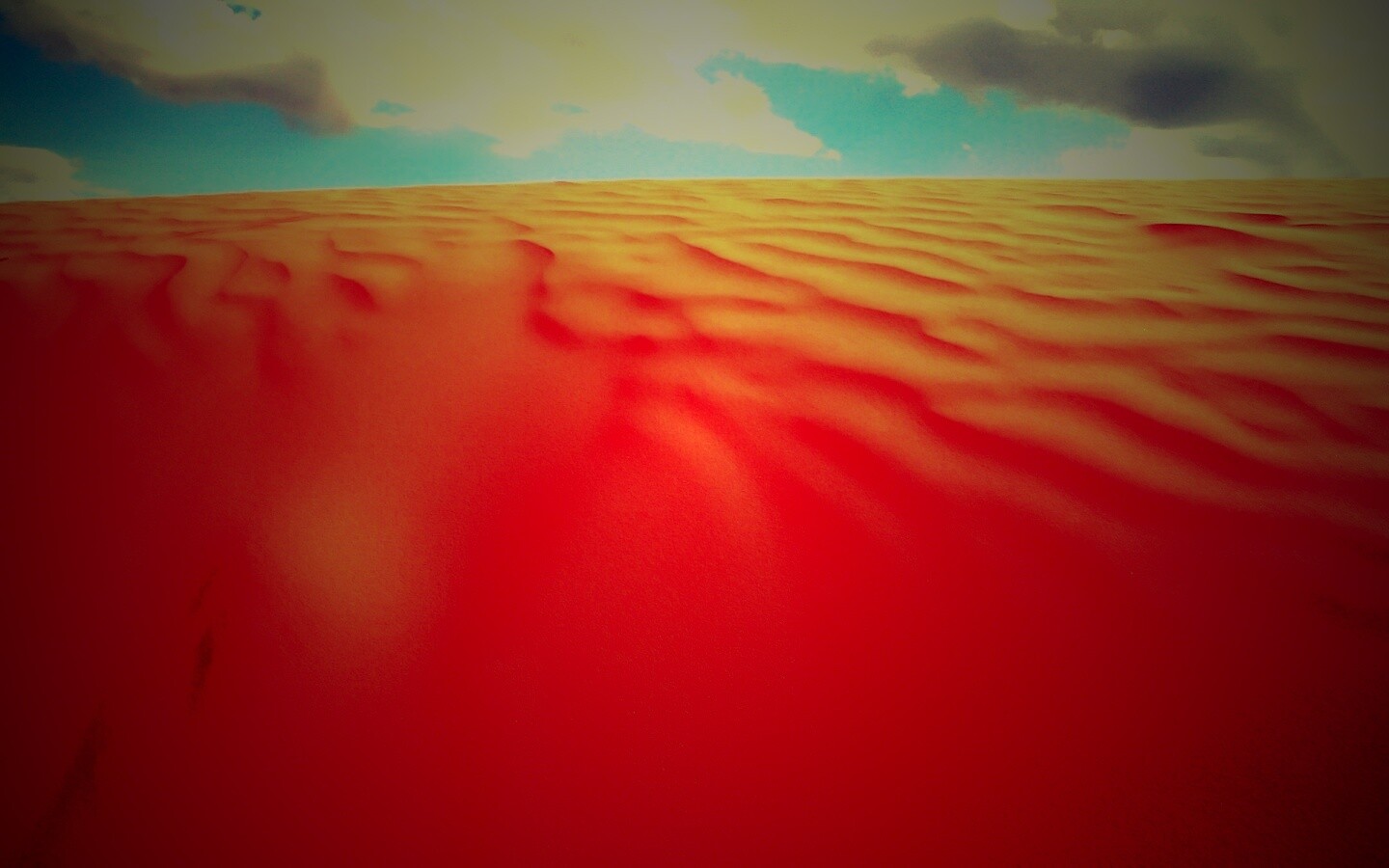 Оранжевые пески пустыни обои