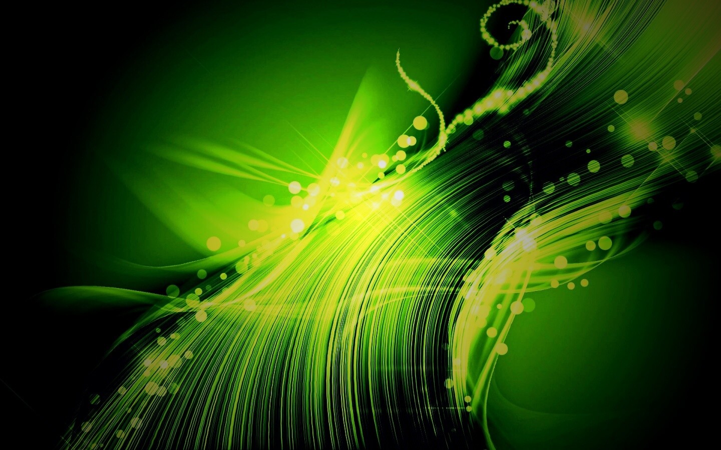 Зеленый вихрь обои
