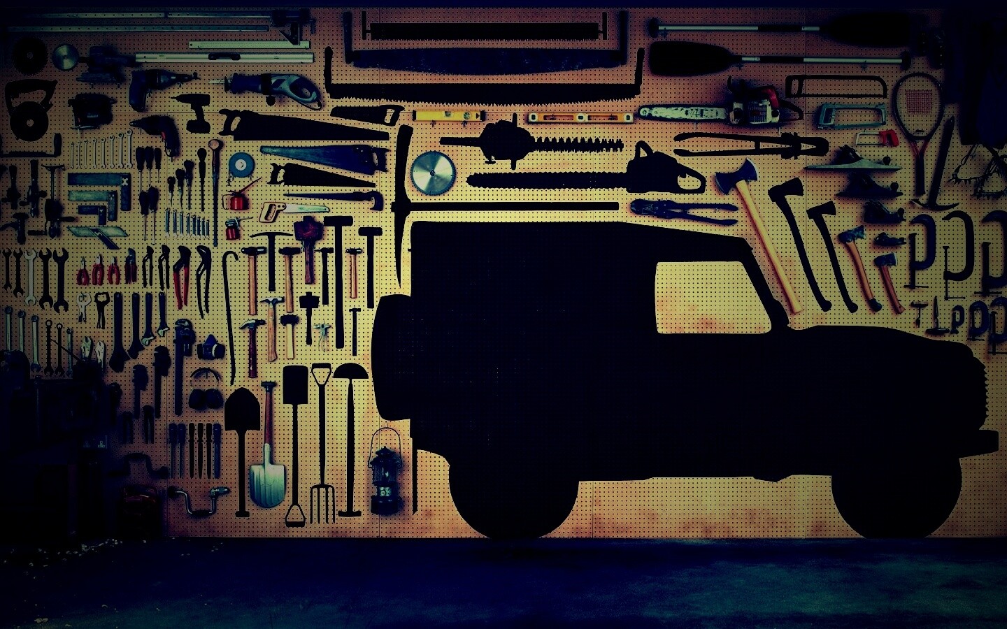 Типичный гараж обои