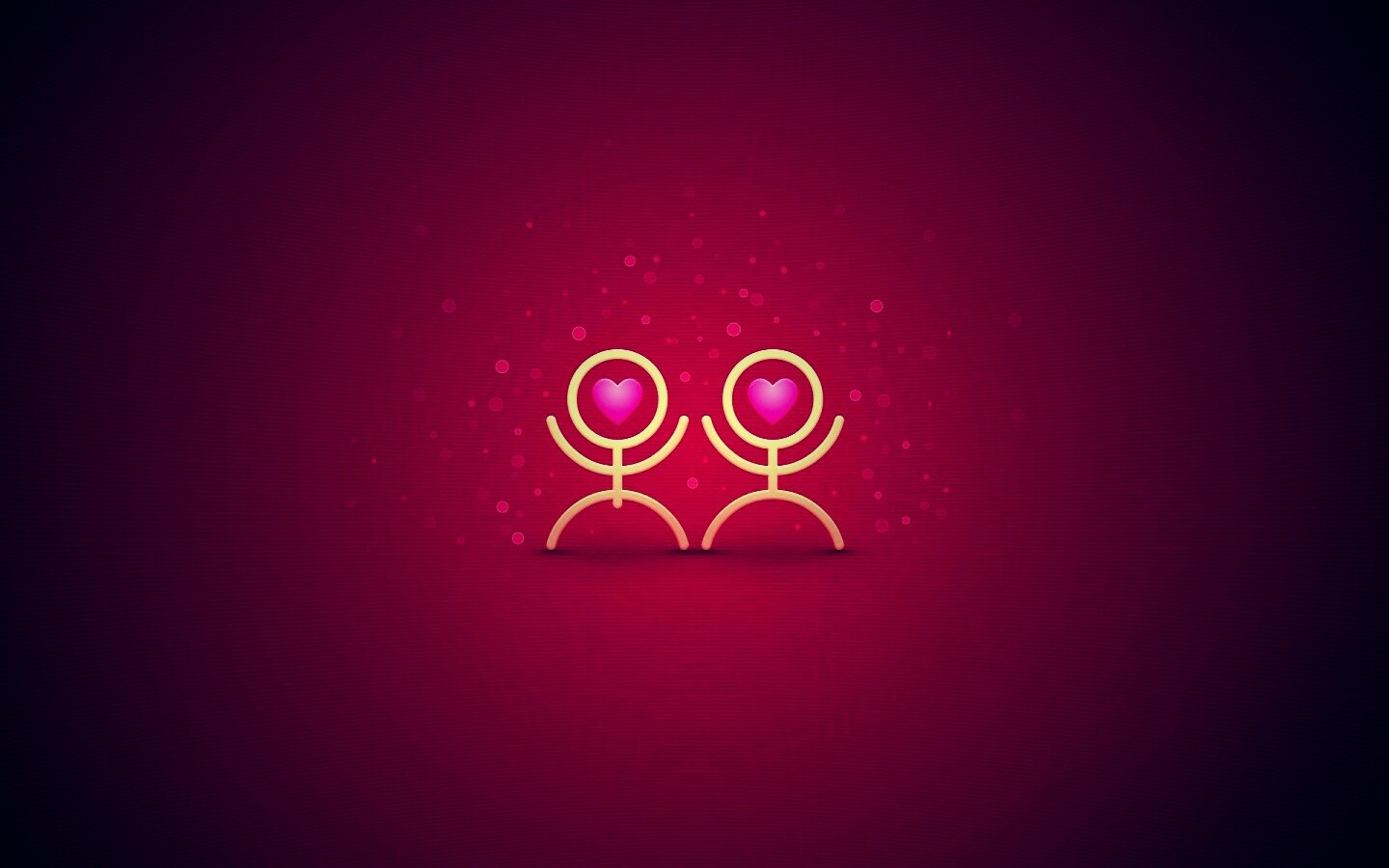 Влюблённые человечки обои